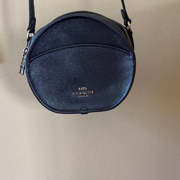 COACH CANTEEN Midnight Blue Round Crossbody Bag